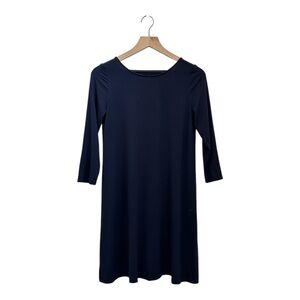 Lilly Pulitzer Women’s Ophelia Blue Rayon 3/4 Sleeve Swing Stretch Dress Size S